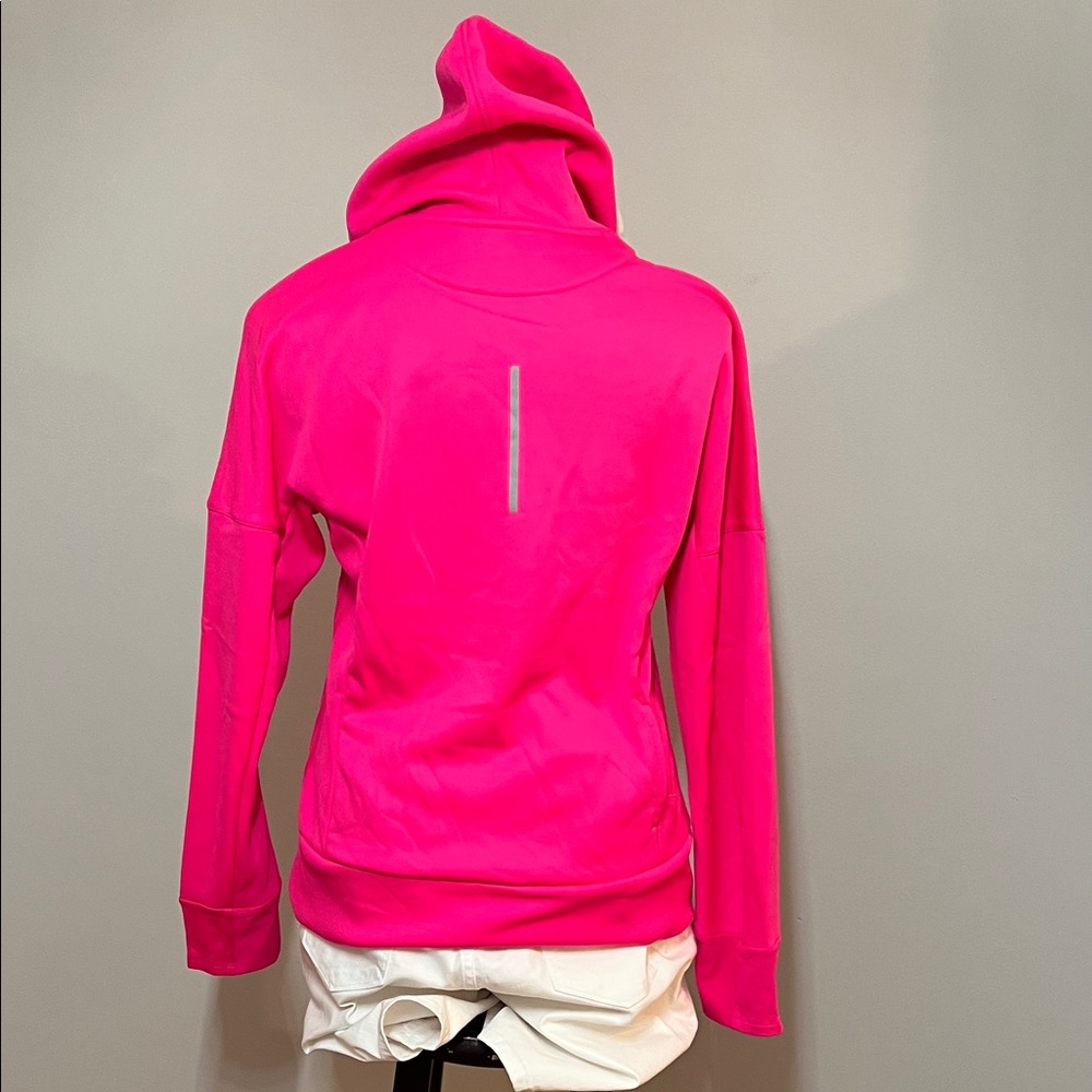 Adidas Vibrant Pink Climawarm Astro Women’s Pullover with White Accents - Picture 8 of 10
